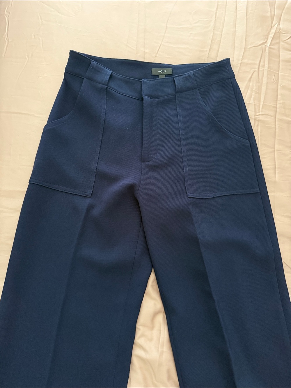 Aqua Womens, Navy straight-Leg dress Pants